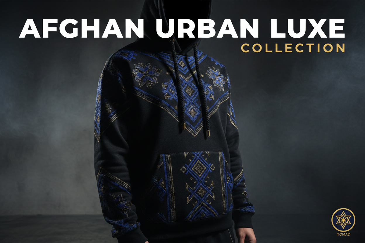 Afghanische Motive – DTG & Stickerei