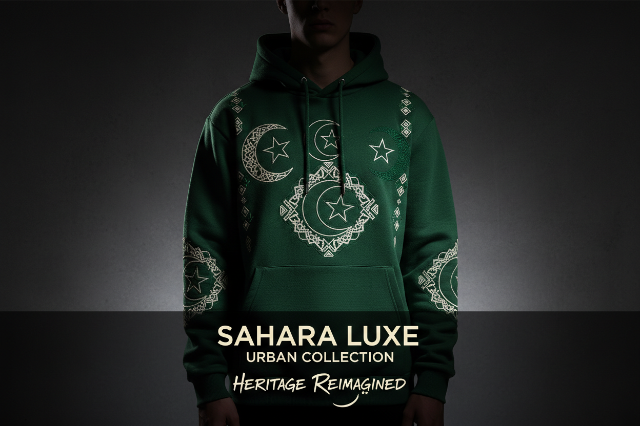 Algerische Motive – DTG & Stickerei