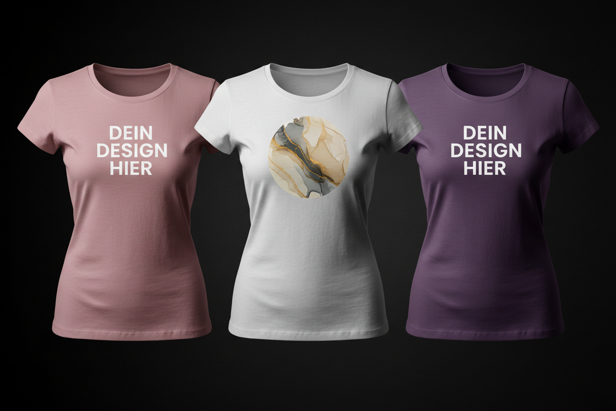 Damen T-Shirts – Eigenes Design (DTG)
