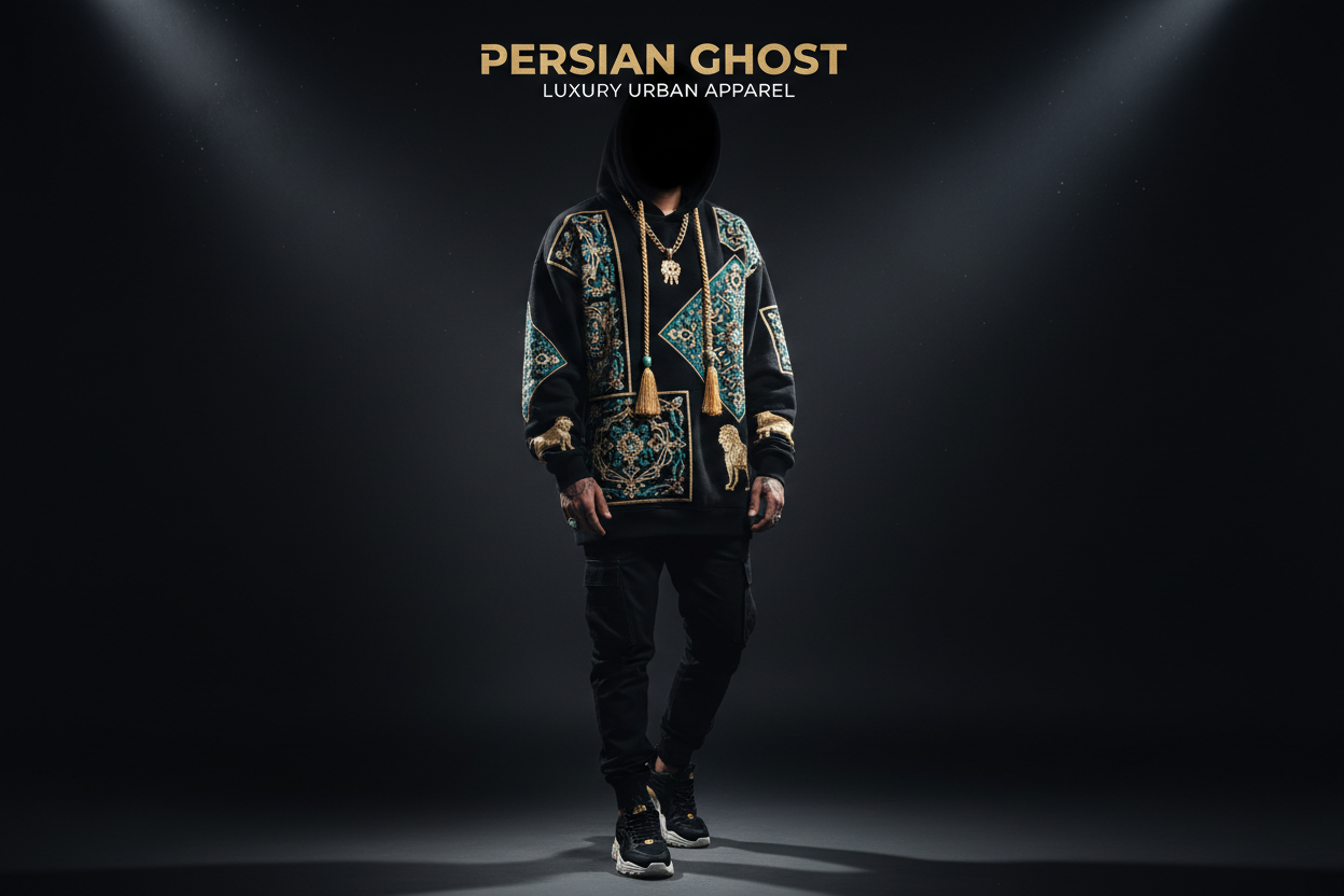 Iranische Motive – DTG & Stickerei