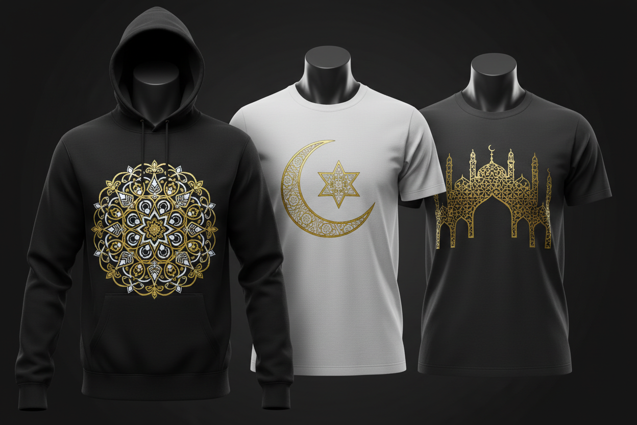 Islamische Motive – DTG & Stickerei