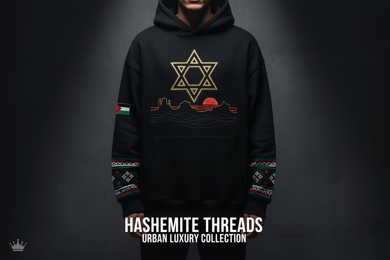 Jordanische Motive – DTG & Stickerei