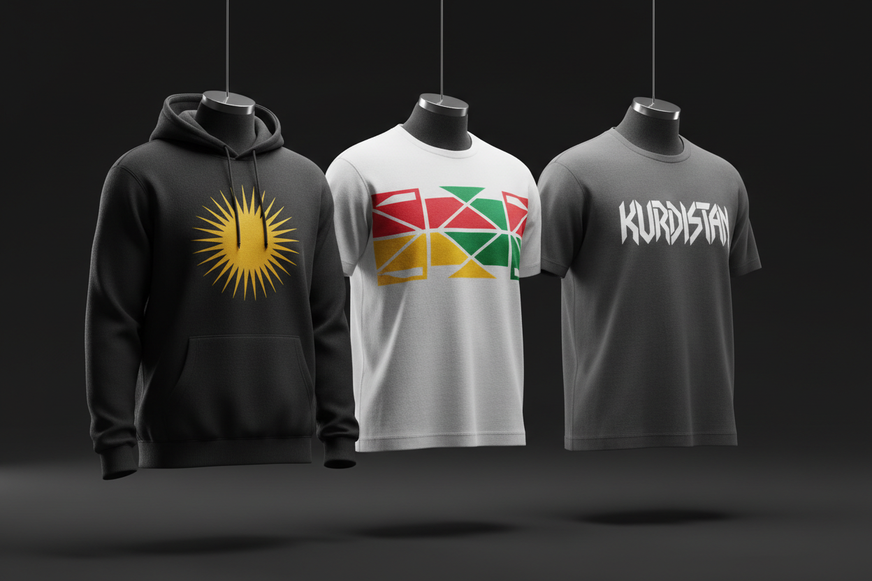 Kurdische Motive – DTG & Stickerei