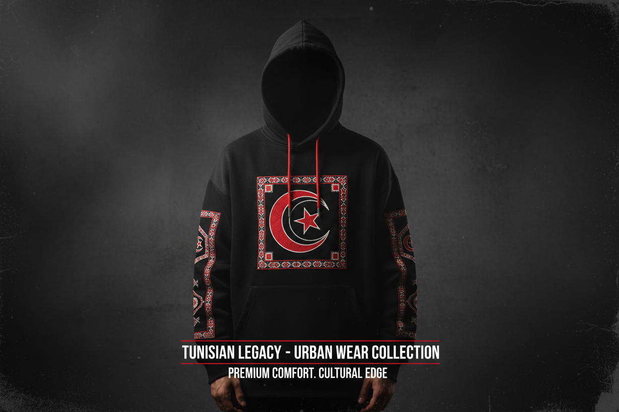 Tunesische Motive – DTG & Stickerei