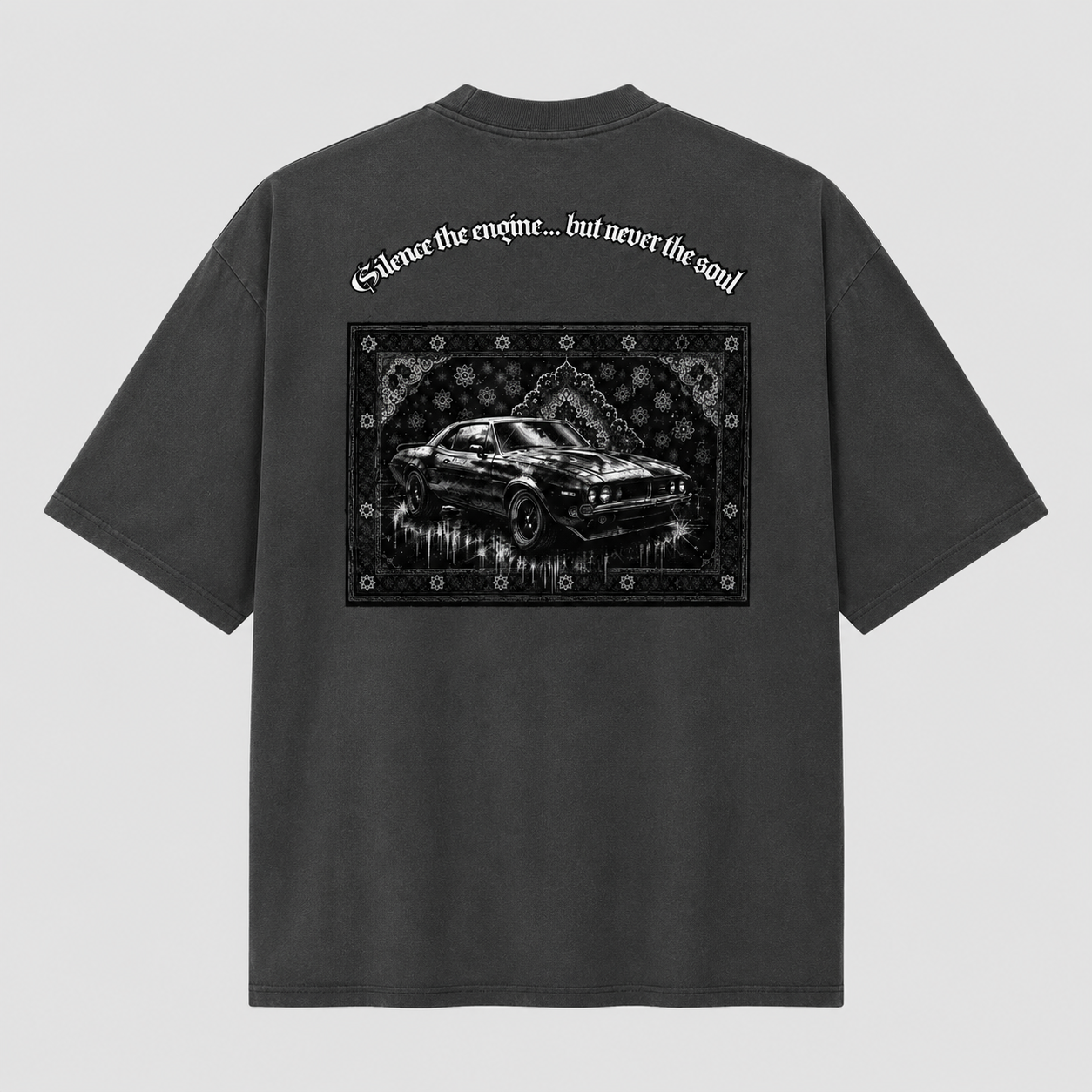 Silence Engine Oversized Faded T-Shirt