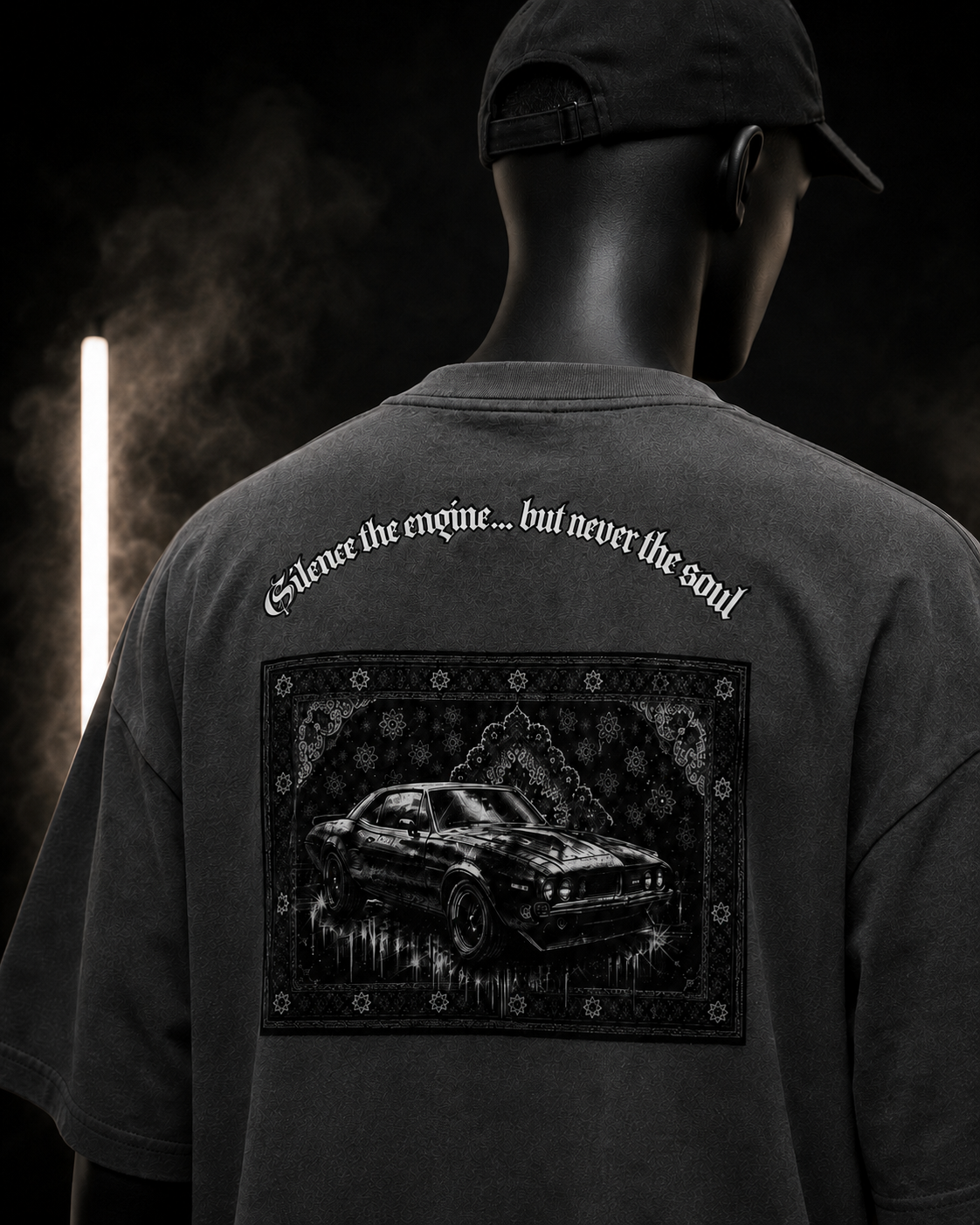 Silence Engine Oversized Faded T-Shirt
