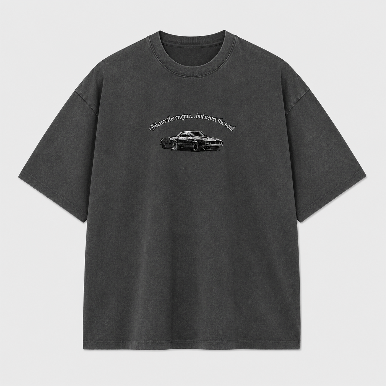 Silence Engine Oversized Faded T-Shirt